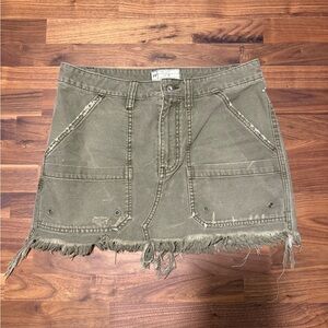 Free People Modern Femme denim mini skirt